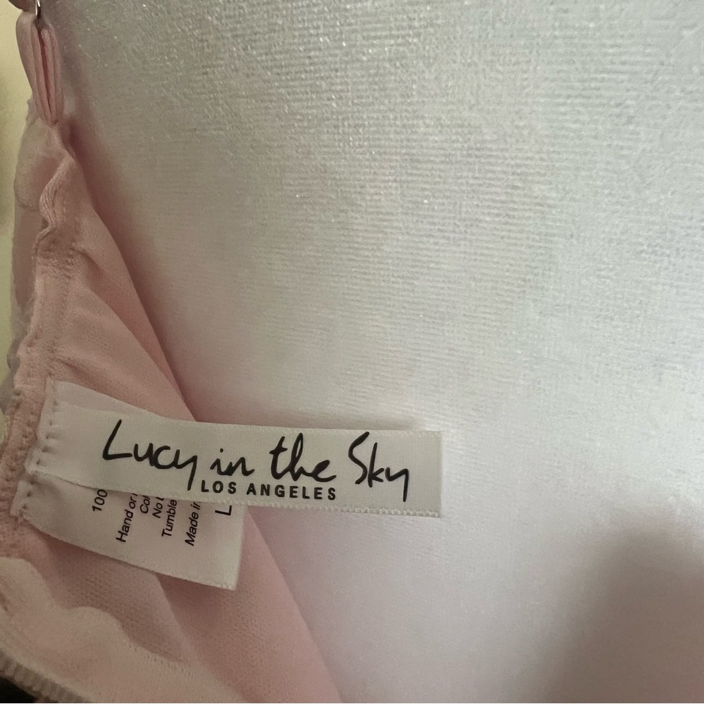 Elegant Pink Floral One-Shoulder Dress - Picture 4 of 5